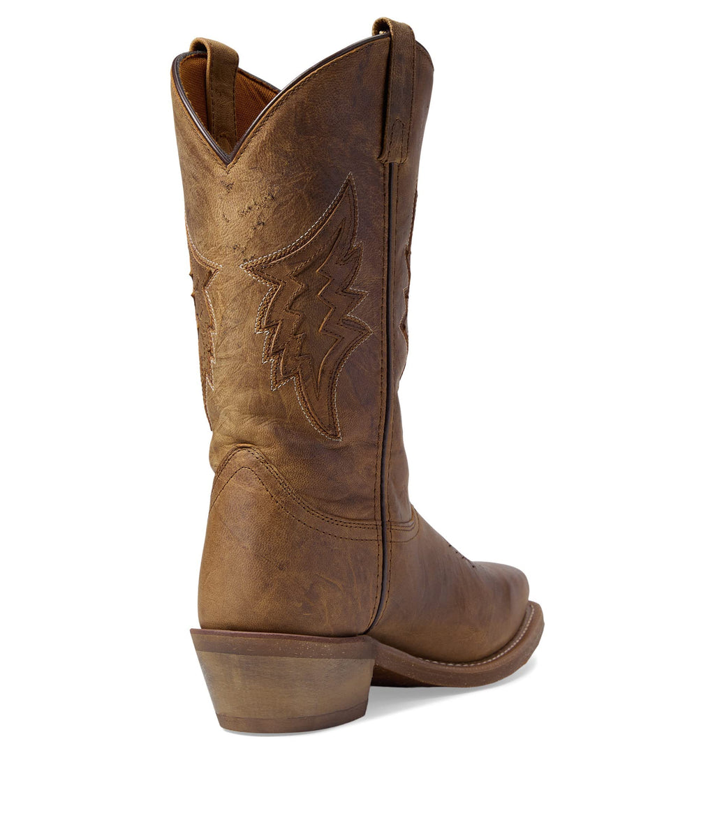 Brown Mid Calf Pull On Boots K5221