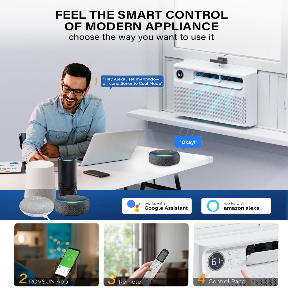 12000 BTU Inverter Window Air Conditioner with WIFI Y9185