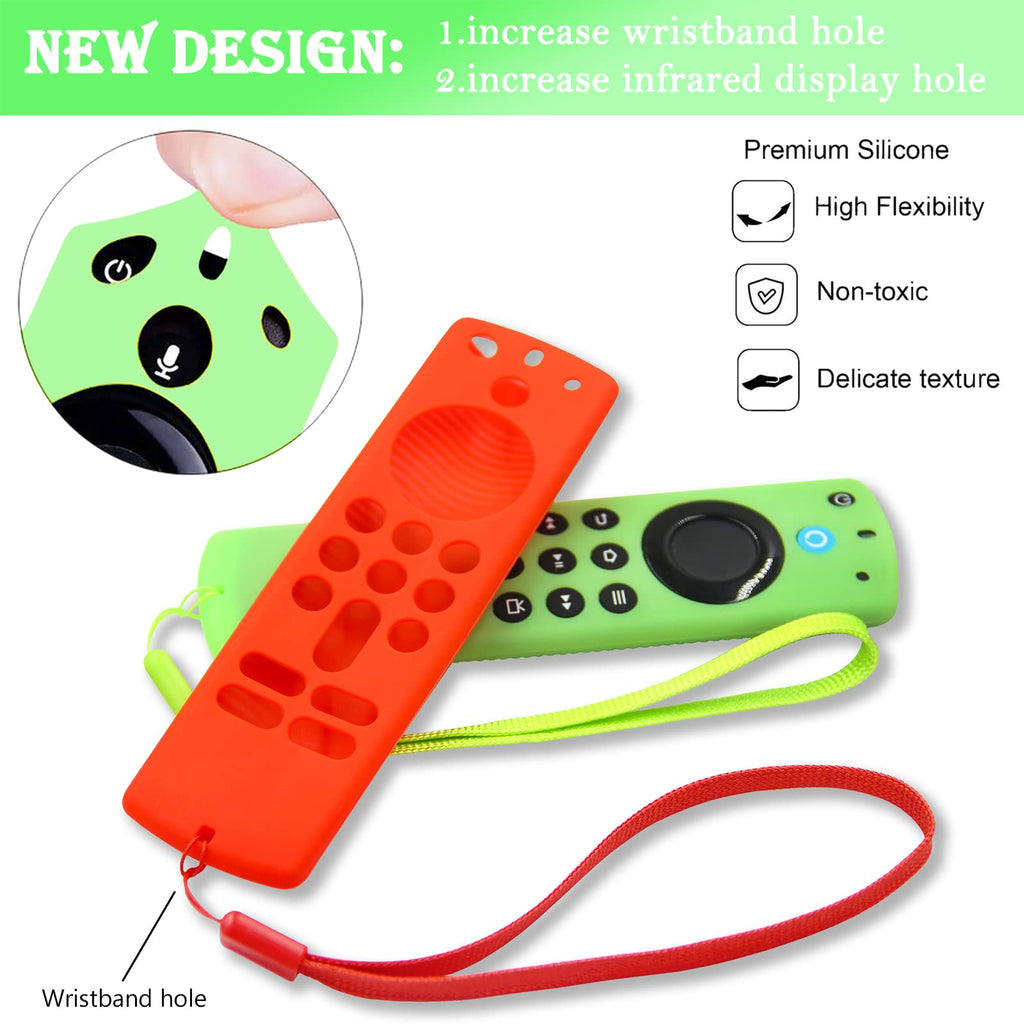 Silicone Remote Covers 3pcs Glow Green Blue Red A376001
