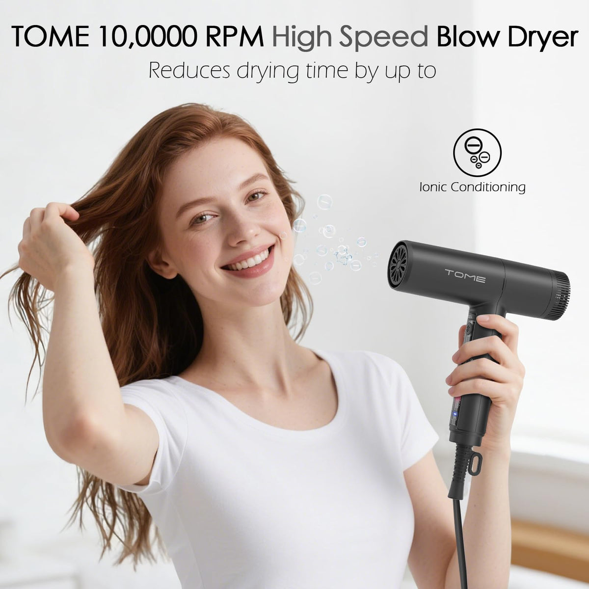 1875W Ionic Hair Dryer with 3 Attachments C658067