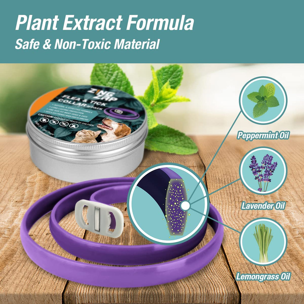 Flea & Tick Collar Plant Powered Blue 2-Pack W671264