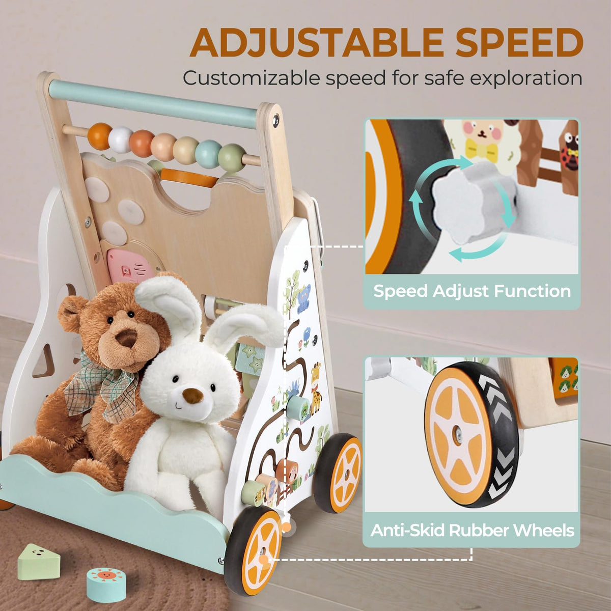 Wooden Baby Walker L498027