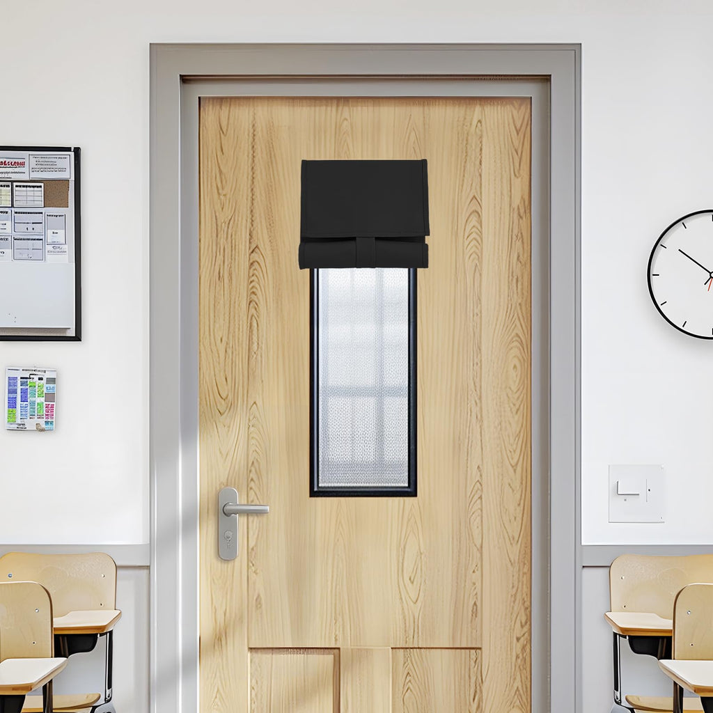 Black Classroom Door Window Cover R416665