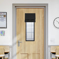 Black Classroom Door Window Cover R416665