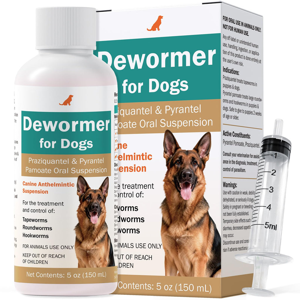 Pyrantel Pamoate & Praziquantel Liquid Dewormer 150ml K6069