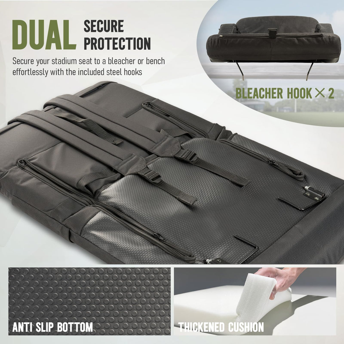 Stadium Seat with Back Support and Armrests N4979