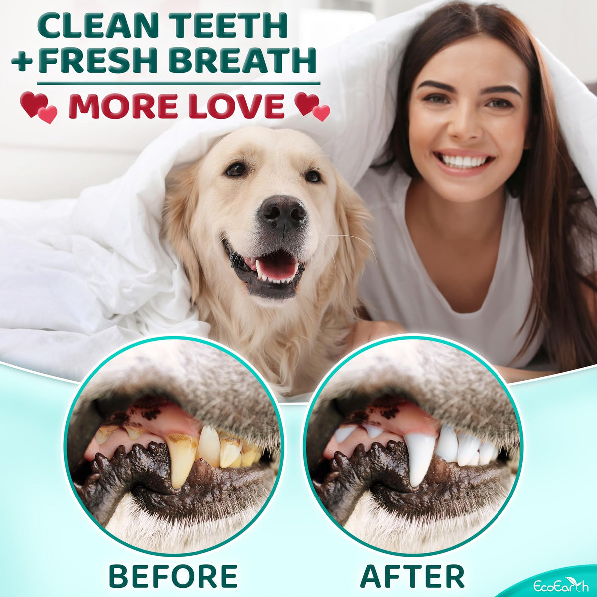 Teeth Cleaning Wipes for Dogs and Cats, 50 pc C384460