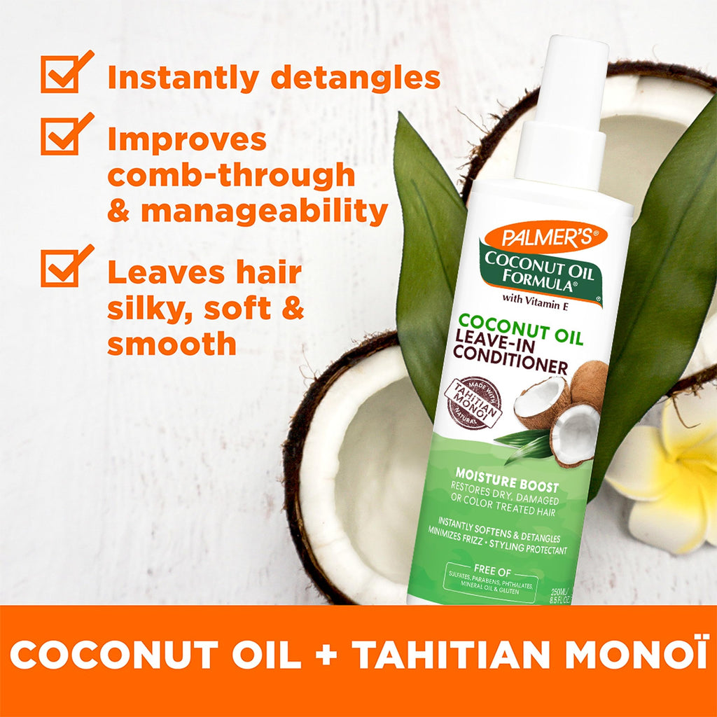 Coconut Oil Leave-In Conditioner Spray 8.5 Oz T9341