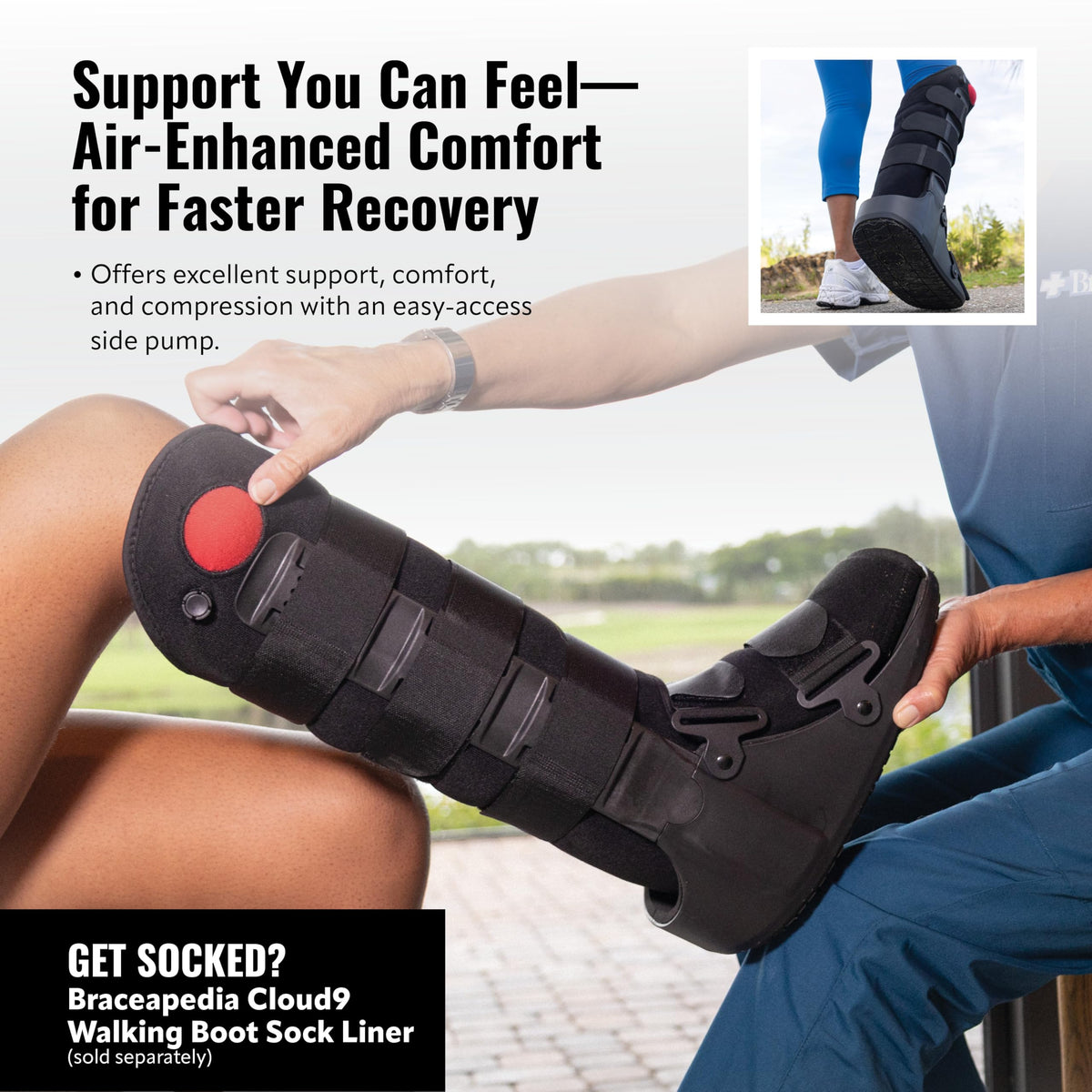 Fracture Boot Ankle Brace Large Q59255