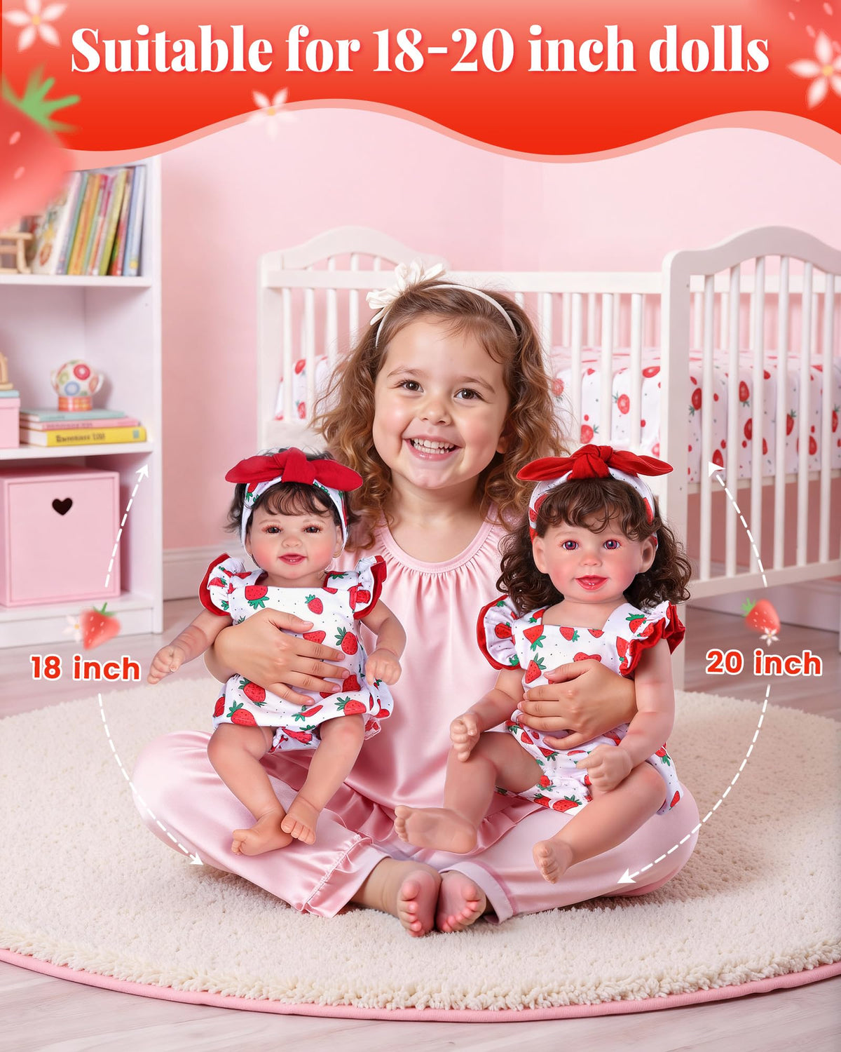 18-20 Inch Doll Clothes Strawberry Outfit K37125