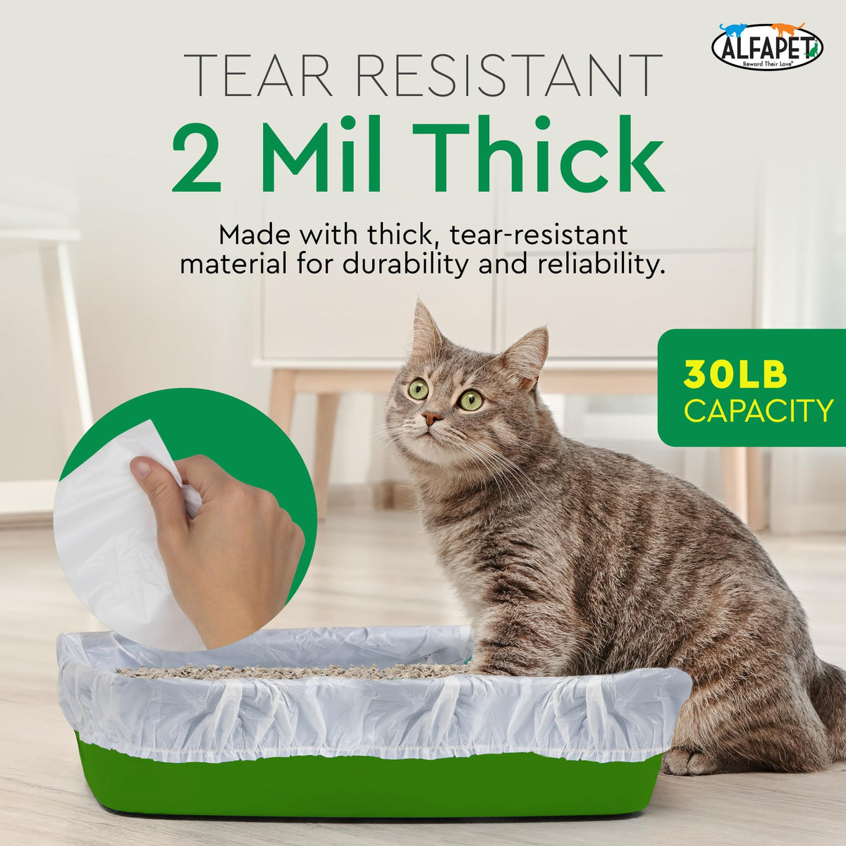 Heavy Duty 52 Pack Litter Box Liners F750