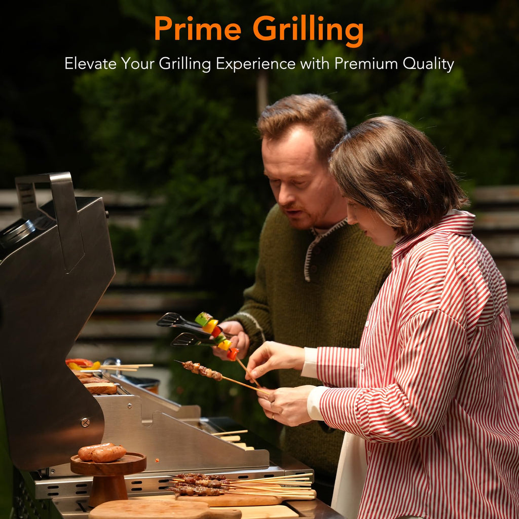Heavy-duty SUS304 Stainless Steel 6-Burner Propane Gas Grill E289155