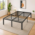 14 Inch Queen Metal Platform Bed Frame with Underbed Storage G3573