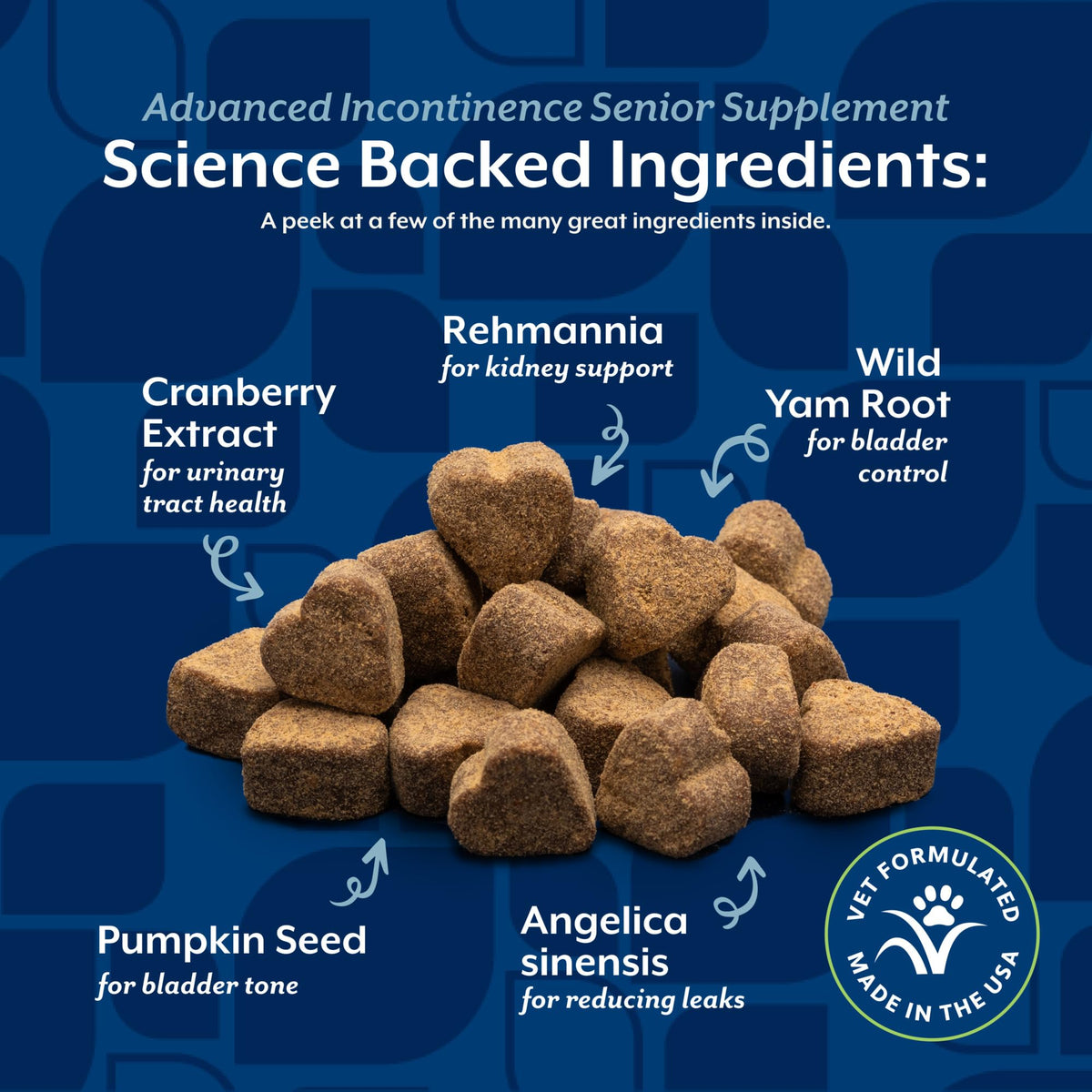Senior Incontinence Dog Supplement 120 Ct O700674
