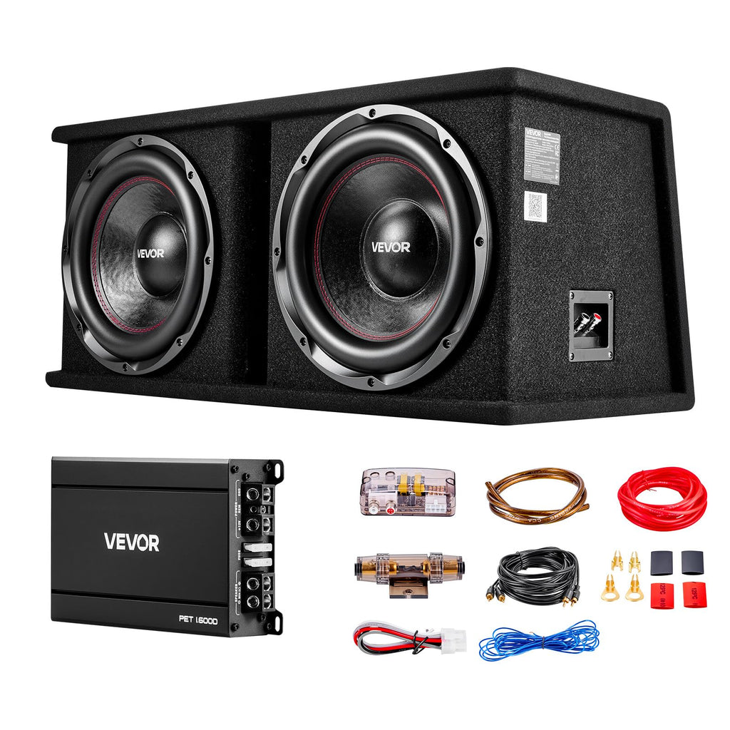 Dual 12" Enclosed Powered Subwoofer with Amplifier I1517