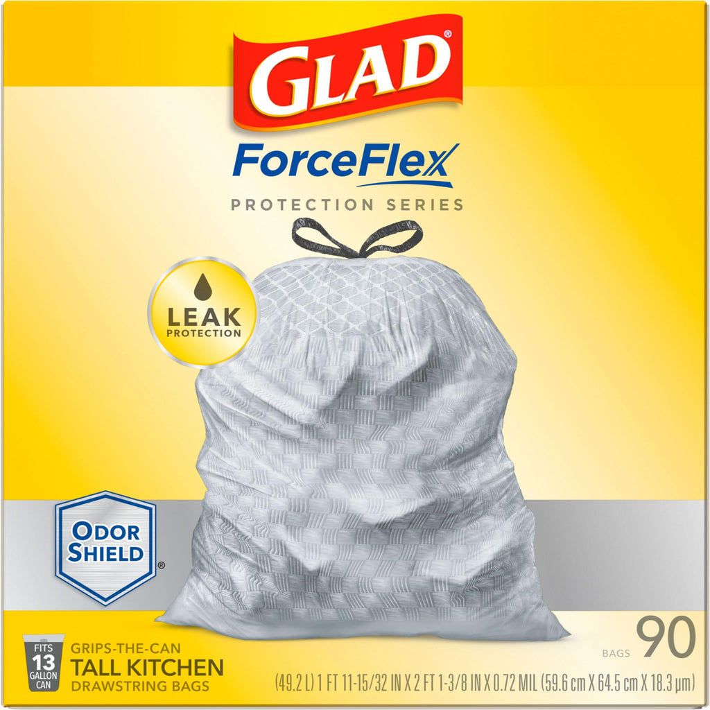 13 Gal Unscented Tall Kitchen Trash Bags 90 Ct J7819