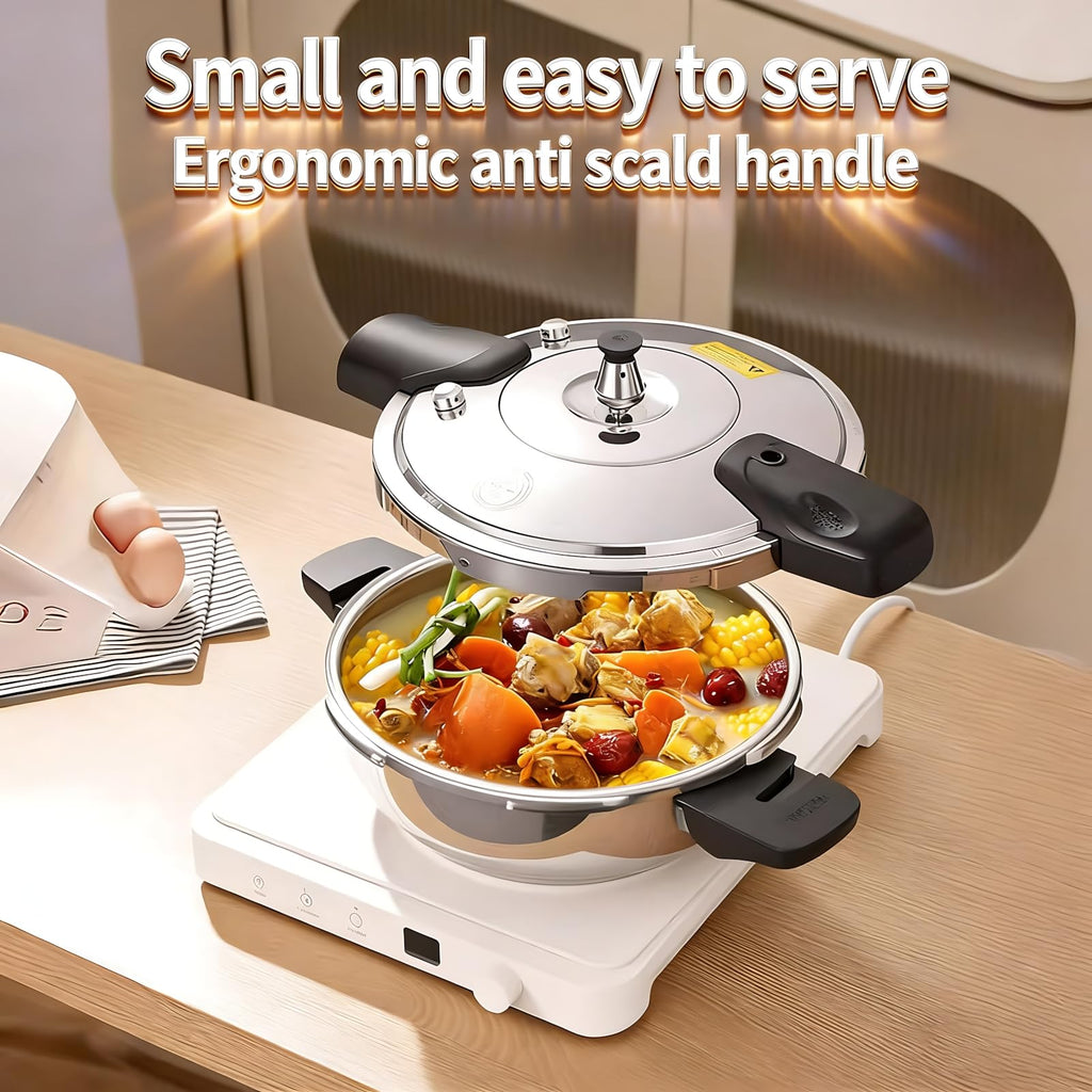 2.3L 304 Stainless Steel Mini Pressure Cooker H948787