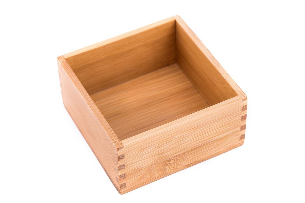 Bamboo Organizer Storage Boxes 4"*4" U380641