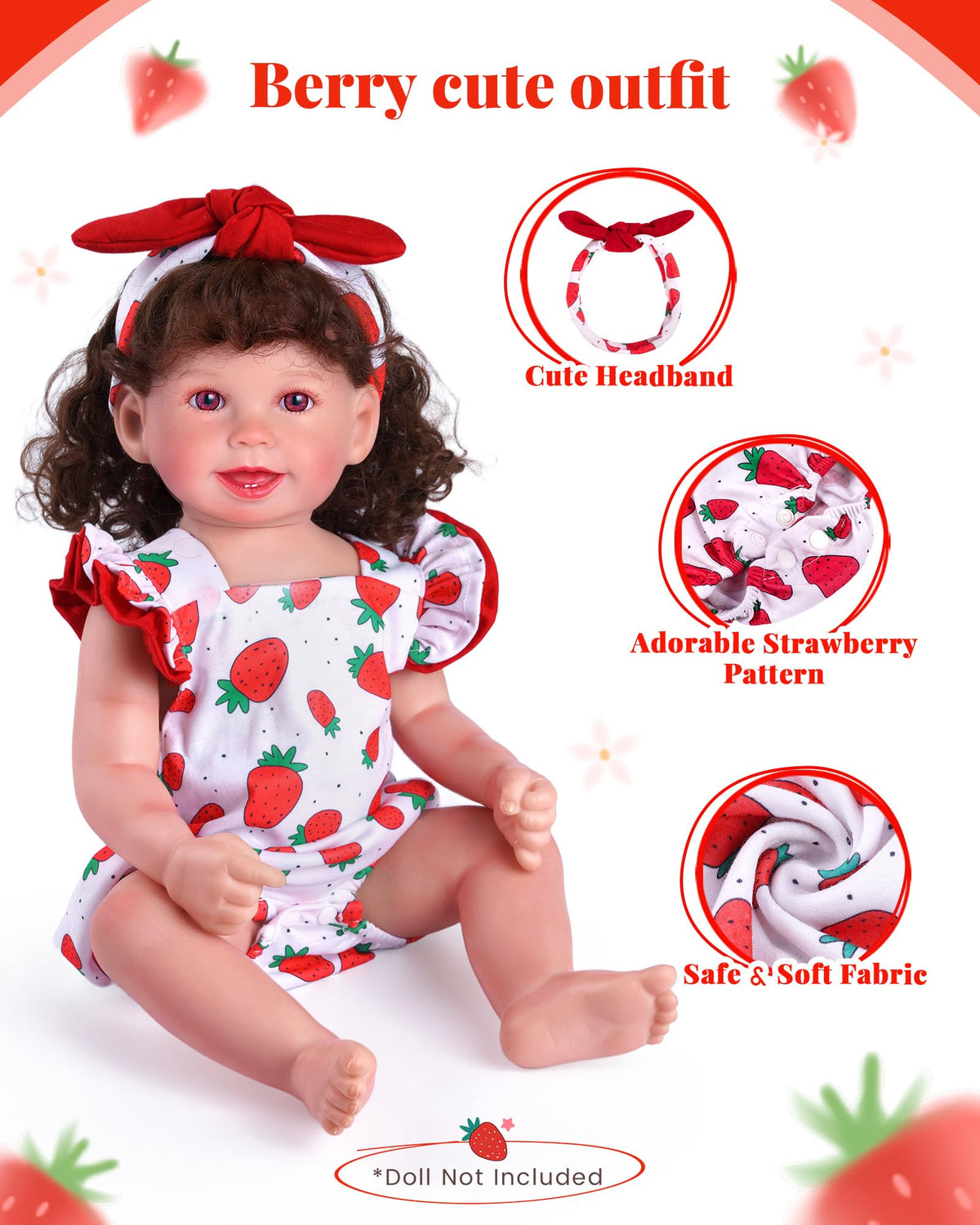 18-20 Inch Doll Clothes Strawberry Outfit K37125