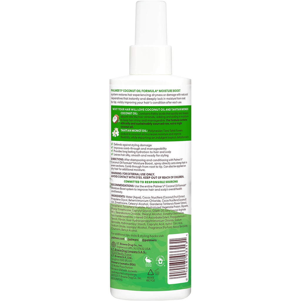 Coconut Oil Leave-In Conditioner Spray 8.5 Oz T9341