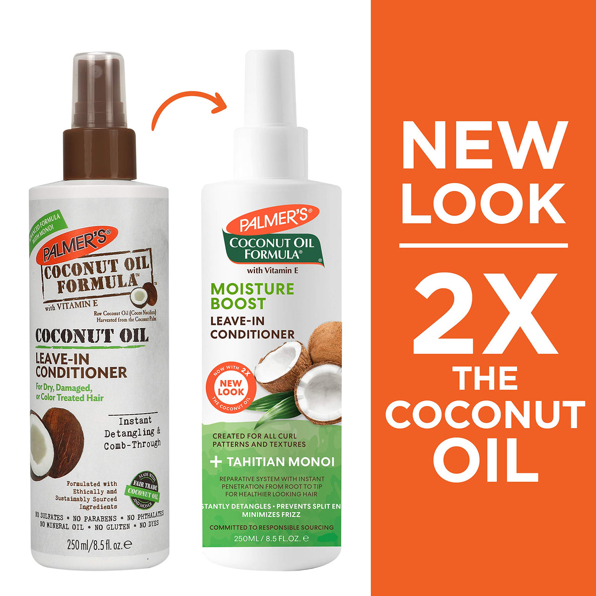 Coconut Oil Leave-In Conditioner Spray 8.5 Oz T9341