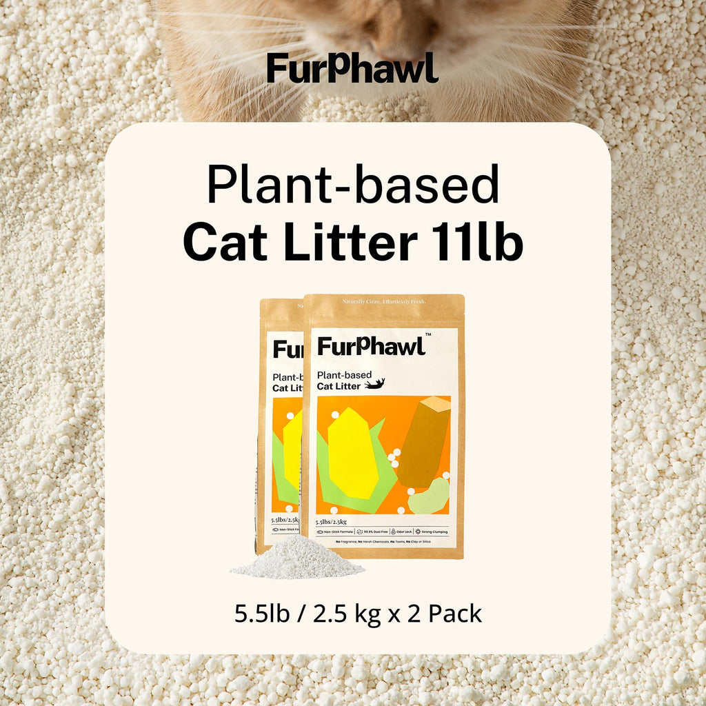 Cassava Plant-Based Clumping Cat Litter 11 lb 2 Bags K78182
