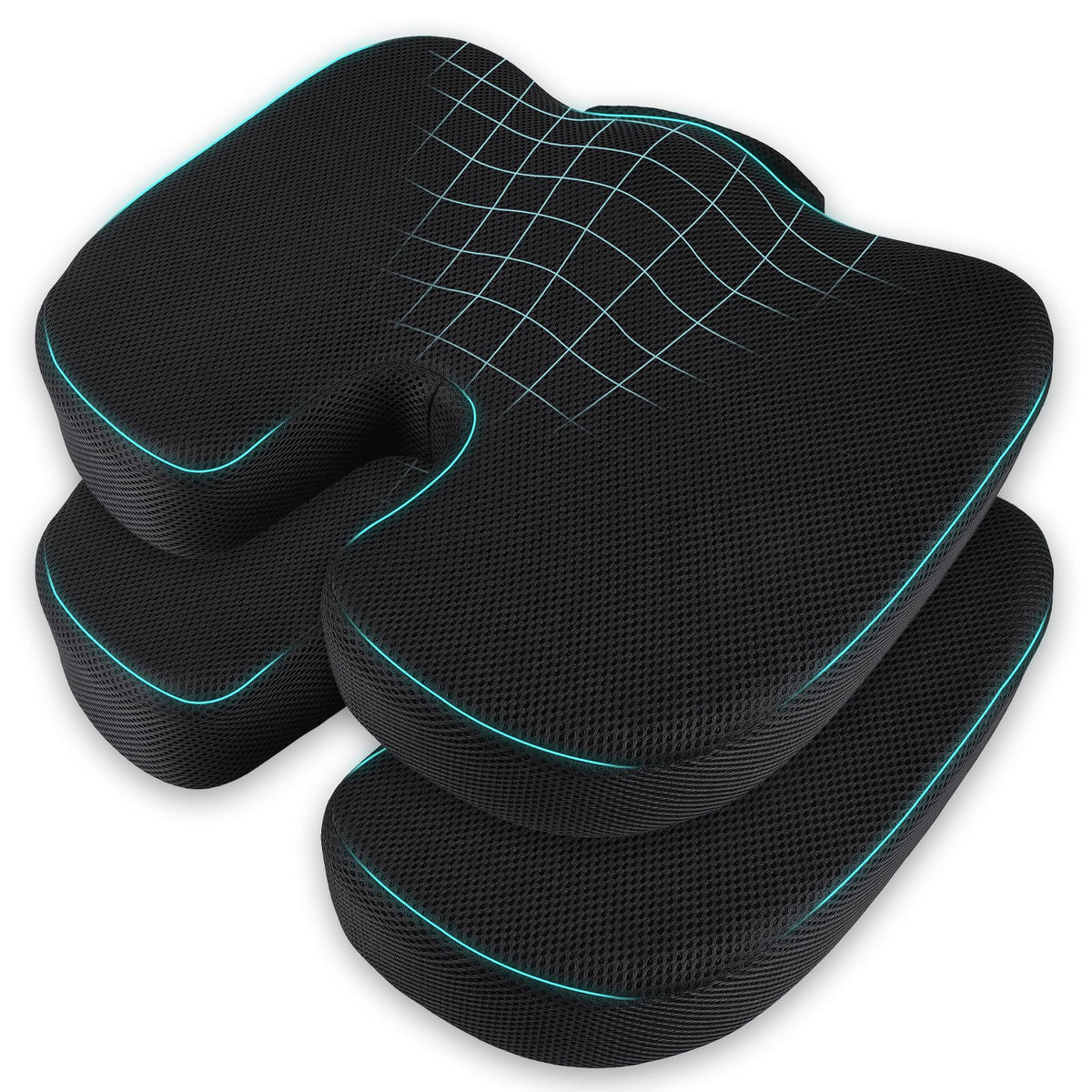 Breathable Mesh 18x14x3 inches Stadium Seat Cushions F85655