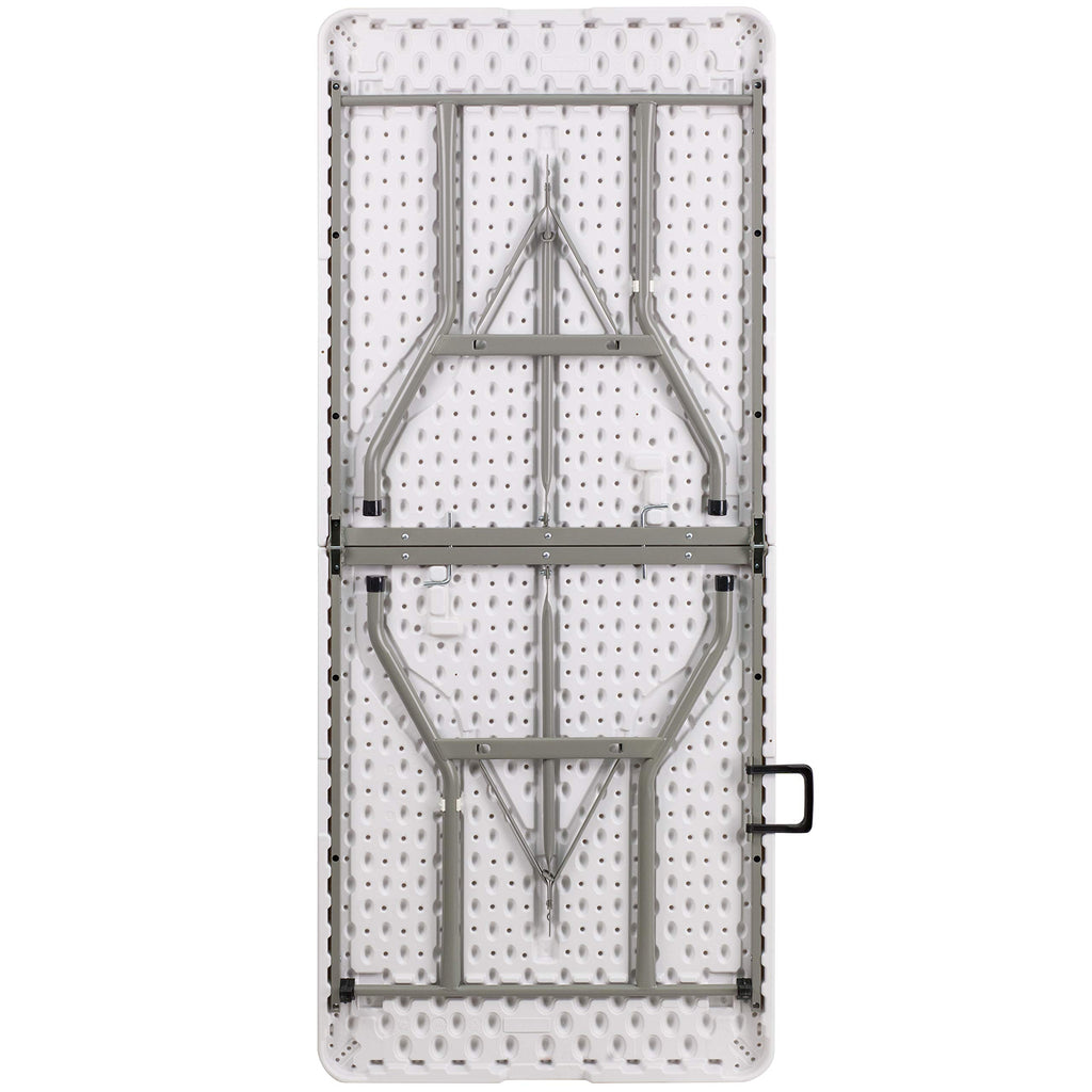 White 6-Foot Bi-Fold Plastic Folding Table M668544