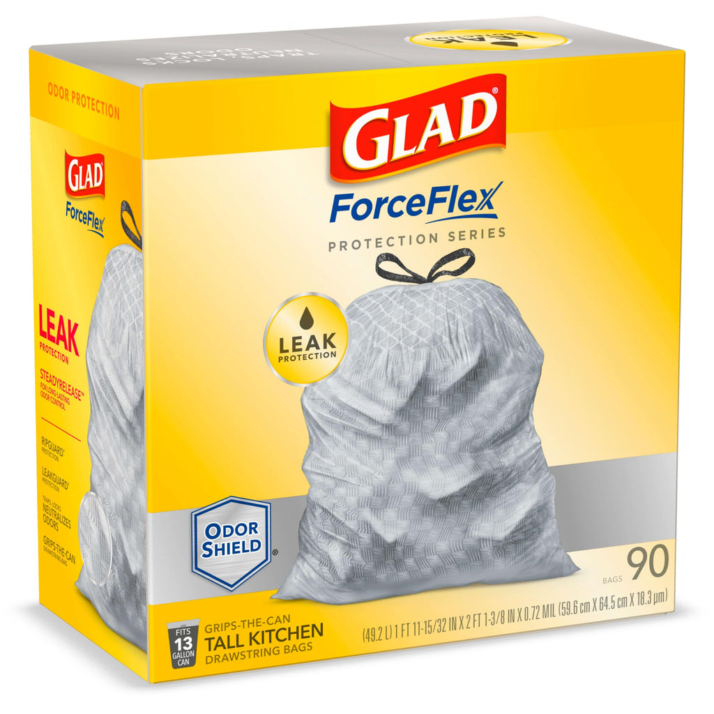 13 Gal Unscented Tall Kitchen Trash Bags 90 Ct J7819