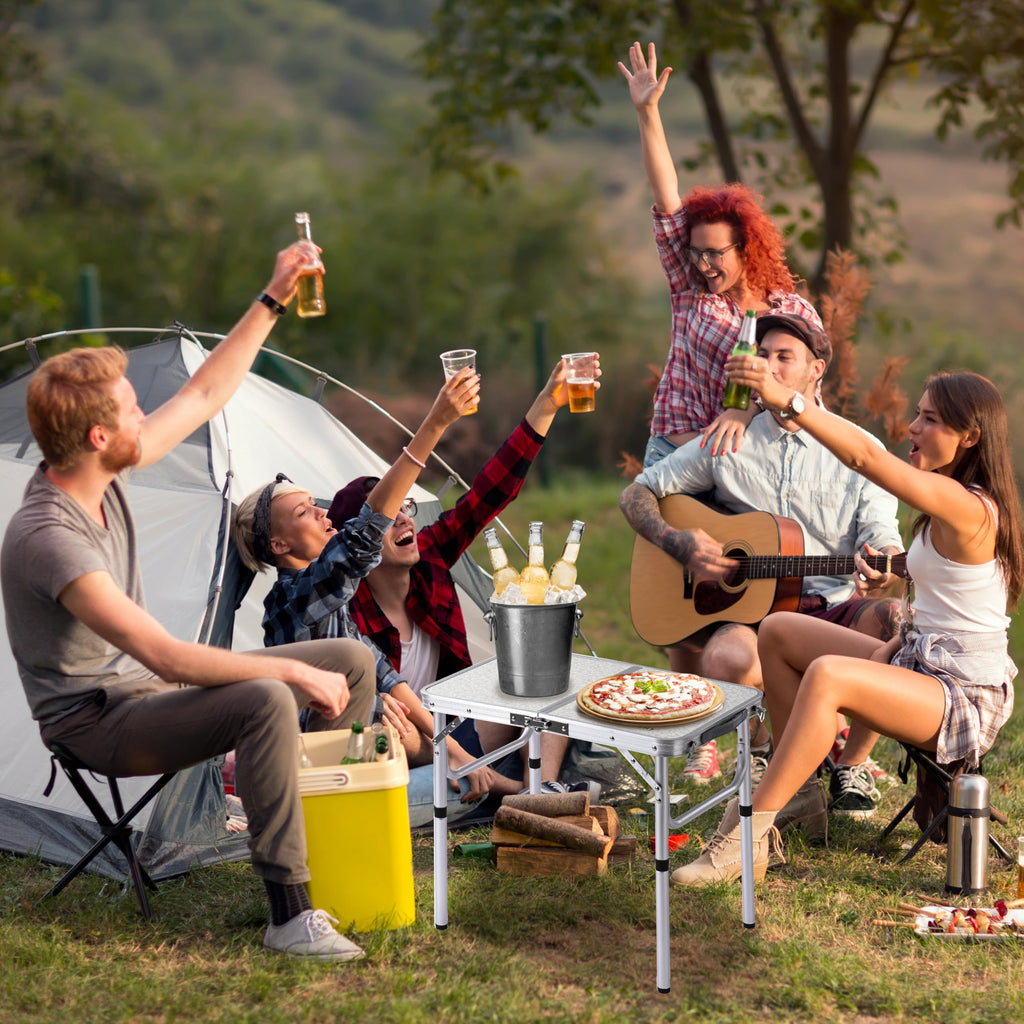 Adjustable Height Small Folding Camp Table T833