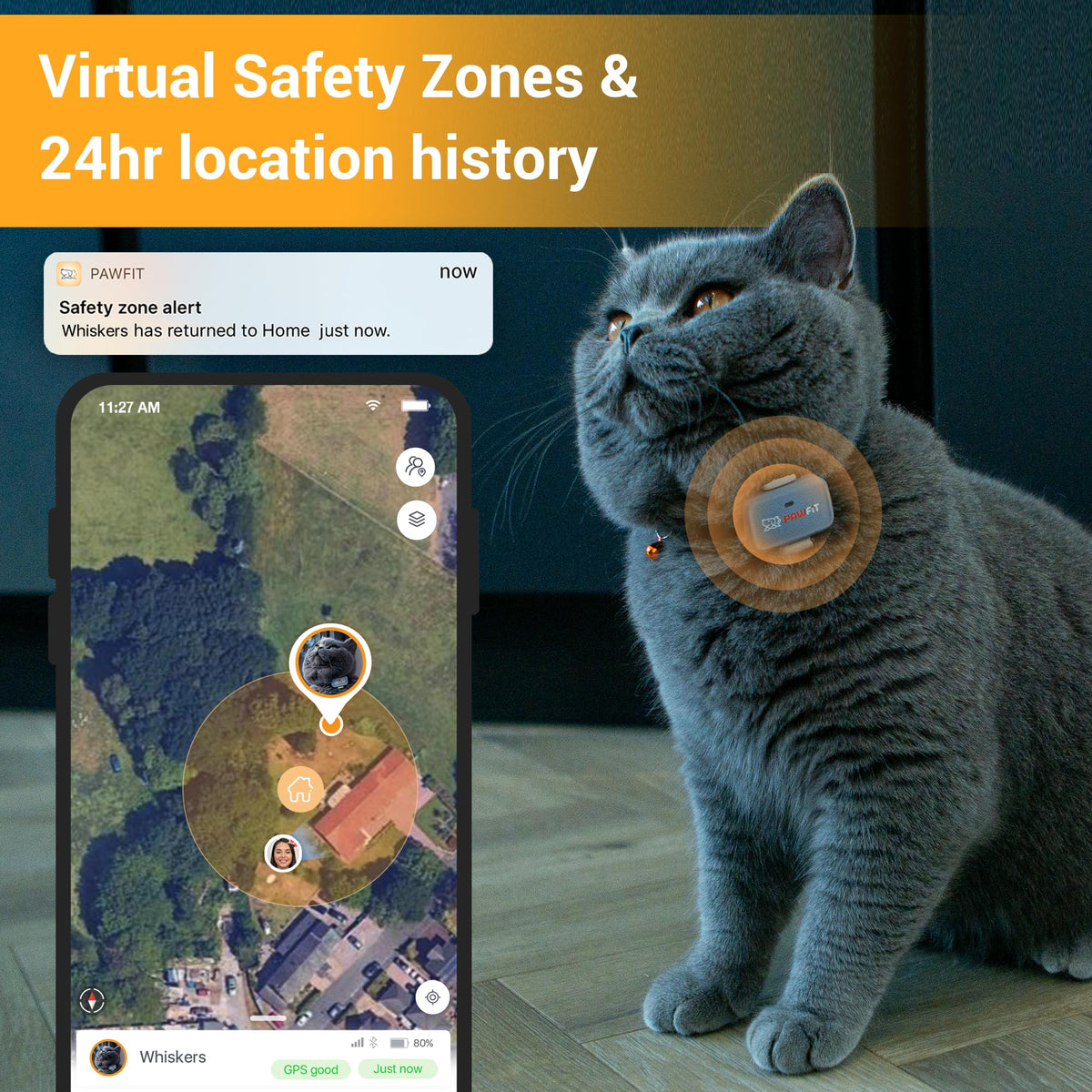 4G GPS Cat Tracker, Ultra-Light, Onyx Black U943